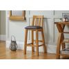 Billy Tall Oak Bar Stool with Brown Leather - 20% OFF WINTER SALE - 2