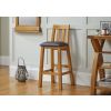 Billy Tall Oak Bar Stool with Brown Leather - 20% OFF SPRING SALE - 2