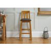 Billy Tall Oak Bar Stool with Brown Leather - 20% OFF WINTER SALE - 3