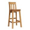 Billy Solid Oak Tall Kitchen Bar Stool Full Assembled - 10% OFF SPRING SALE - 7