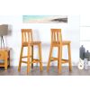 Billy Solid Oak Tall Kitchen Bar Stool Full Assembled - 10% OFF SPRING SALE - 6