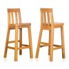 Billy Solid Oak Tall Kitchen Bar Stool Full Assembled - 10% OFF SPRING SALE - 5
