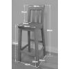 Billy Solid Oak Tall Kitchen Bar Stool Full Assembled - 10% OFF SPRING SALE - 11