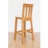 Billy Oak Tall Assembled Kitchen Bar Stool Cream Leather - 10% OFF SPRING SALE - 15