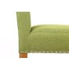 Buckingham Green Linen Tall Oak Kitchen Stool - SPRING SALE - 10