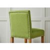 Buckingham Green Linen Tall Oak Kitchen Stool - 25% OFF SPRING SALE - 4