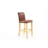 Buckingham Tan Brown Leather Oak Kitchen Stool - SPRING SALE - 5