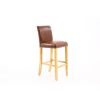 Buckingham Tan Brown Leather Oak Kitchen Stool - 10% OFF SPRING SALE - 5