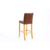 Buckingham Tan Brown Leather Oak Kitchen Stool - 10% OFF SPRING SALE - 6