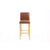 Buckingham Tan Brown Leather Oak Kitchen Stool - SPRING SALE - 8