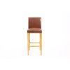 Buckingham Tan Brown Leather Oak Kitchen Stool - 10% OFF SPRING SALE - 8