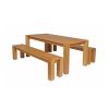 Cambridge 180cm Oak Table & 2 x 180cm Cambridge Benches - 2