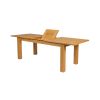 Caravella 230cm Extending Oak Table 8 Lichfield Brown Leather Oak Chair Set - 9