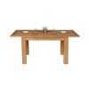 Caravella 170cm Extending Oak Table 6 Lichfield Brown Leather Oak Chair Set - 3