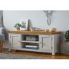 Cheshire Grey Painted 125cm Large Assembled TV Unit with Doors & Shelves - SPRING SALE - 3