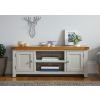 Cheshire Grey Painted 125cm Large Assembled TV Unit with Doors & Shelves - SPRING SALE - 5