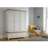 Cheshire Grey Painted Triple Wardrobe with Drawers - SPRING SALE - 2