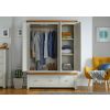 Cheshire Grey Painted Triple Wardrobe with Drawers - SPRING SALE - 3