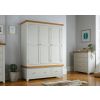 Cheshire Grey Painted Triple Wardrobe with Drawers - 10% OFF SPRING SALE - 5