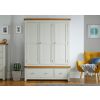 Cheshire Grey Painted Triple Wardrobe with Drawers - SPRING SALE - 6