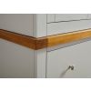 Cheshire Grey Painted Triple Wardrobe with Drawers - SPRING SALE - 7