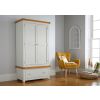 Cheshire Grey Painted Double Wardrobe with Drawer - 10% OFF SPRING SALE - 2