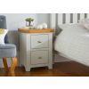 Cheshire Grey Painted Bedside Table 2 Drawers - 10% OFF SPRING SALE - 2