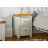 Cheshire Grey Painted Bedside Table 2 Drawers - 10% OFF CODE SAVE - 5
