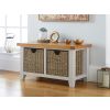 Cheshire Grey Painted Hallway Shoe Bench with 2 Baskets - 10% OFF SPRING SALE - 2