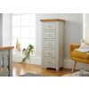 Cheshire Grey Painted 5 Drawer Tallboy Chest of Drawers - SPRING SALE - 2