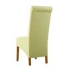 Chesterfield Lime Green Herringbone Fabric Dining Chair with Oak Legs - 10% OFF SPRING SALE - 3