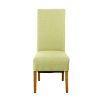 Chesterfield Lime Green Herringbone Fabric Dining Chair with Oak Legs - 10% OFF SPRING SALE - 4