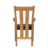 Churchill Brown Leather Oak Carver Dining Chair - SPRING SALE - 7