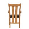 Churchill Brown Leather Oak Carver Dining Chair - SPRING SALE - 7