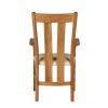 Churchill Cream Leather Oak Carver Dining Chair - SPRING SALE - 6