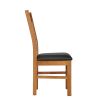 Churchill Dark Brown Leather Solid Oak Dining Chair - 30% OFF CODE FLASH - 5