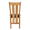 Churchill Dark Brown Leather Solid Oak Dining Chair - 30% OFF CODE FLASH - 7