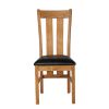 Churchill Black Leather Oak Dining Chair - 30% OFF SPRING SALE - 5