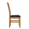 Churchill Black Leather Assembled Oak Dining Chair - 10% OFF SPRING SALE - 6