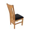 Churchill Black Leather Oak Dining Chair - 30% OFF SPRING SALE - 7