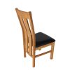 Churchill Black Leather Assembled Oak Dining Chair - 10% OFF SPRING SALE - 7