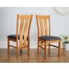 Churchill Black Leather Assembled Oak Dining Chair - 10% OFF SPRING SALE - 3