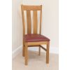 Churchill Solid Red Leather Oak Dining Room Chair - 10% OFF WINTER SALE - 8