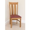 Churchill Solid Red Leather Oak Dining Room Chair - 30% OFF CODE FLASH - 8