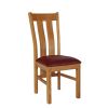 Churchill Solid Red Leather Oak Dining Room Chair - 10% OFF WINTER SALE - 3