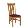 Churchill Solid Red Leather Oak Dining Room Chair - 10% OFF SPRING SALE - 3