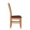 Churchill Solid Red Leather Oak Dining Room Chair - 10% OFF WINTER SALE - 5