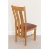 Churchill Solid Red Leather Oak Dining Room Chair - 30% OFF CODE FLASH - 10