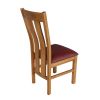 Churchill Solid Red Leather Oak Dining Room Chair - 30% OFF CODE FLASH - 6