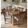 Churchill Solid Oak Cream Leather Assembled Dining Chair - 10% OFF SPRING SALE - 2